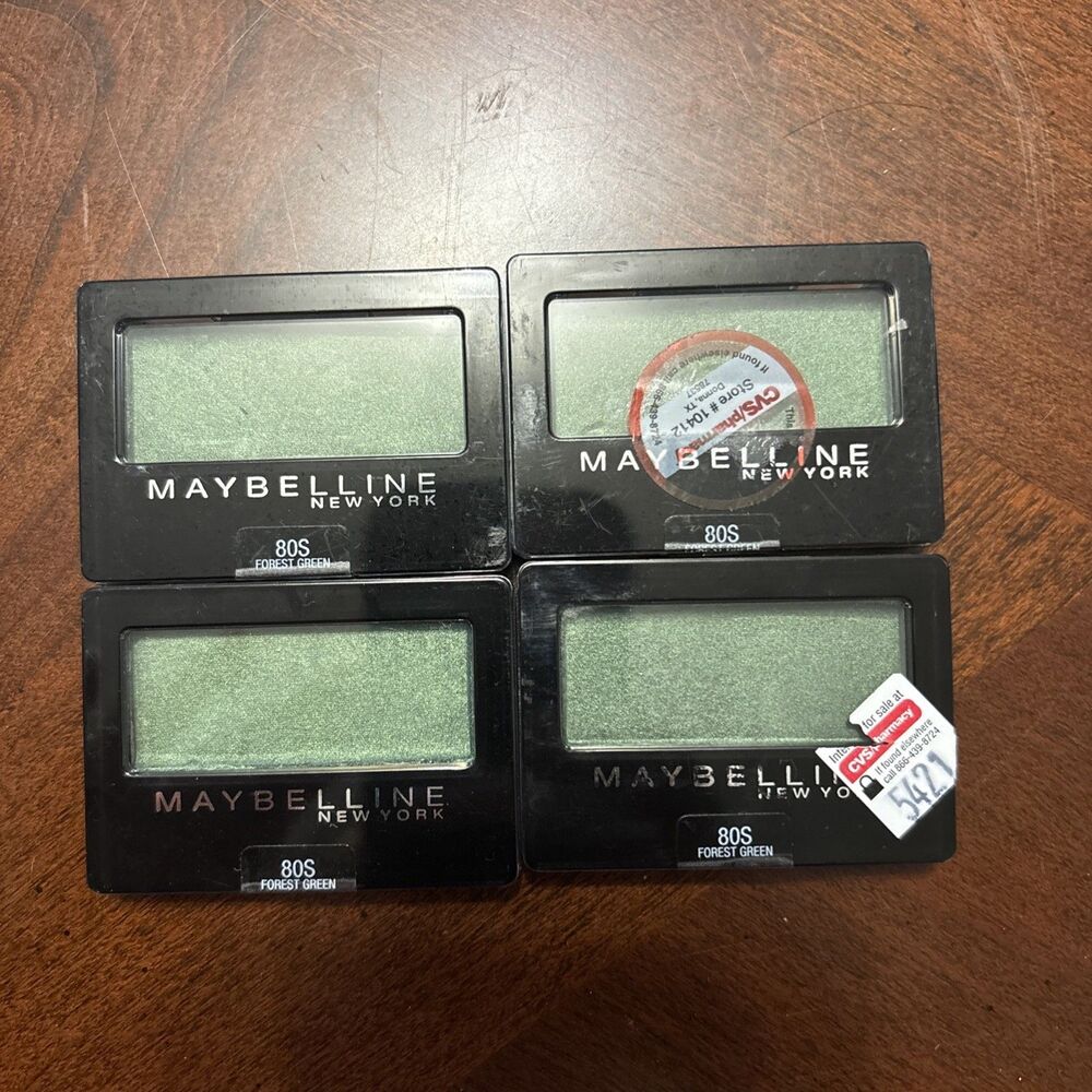 4 Pack Maybelline New York Expert Wear Eyeshadow 80S Forest Green New Sealed